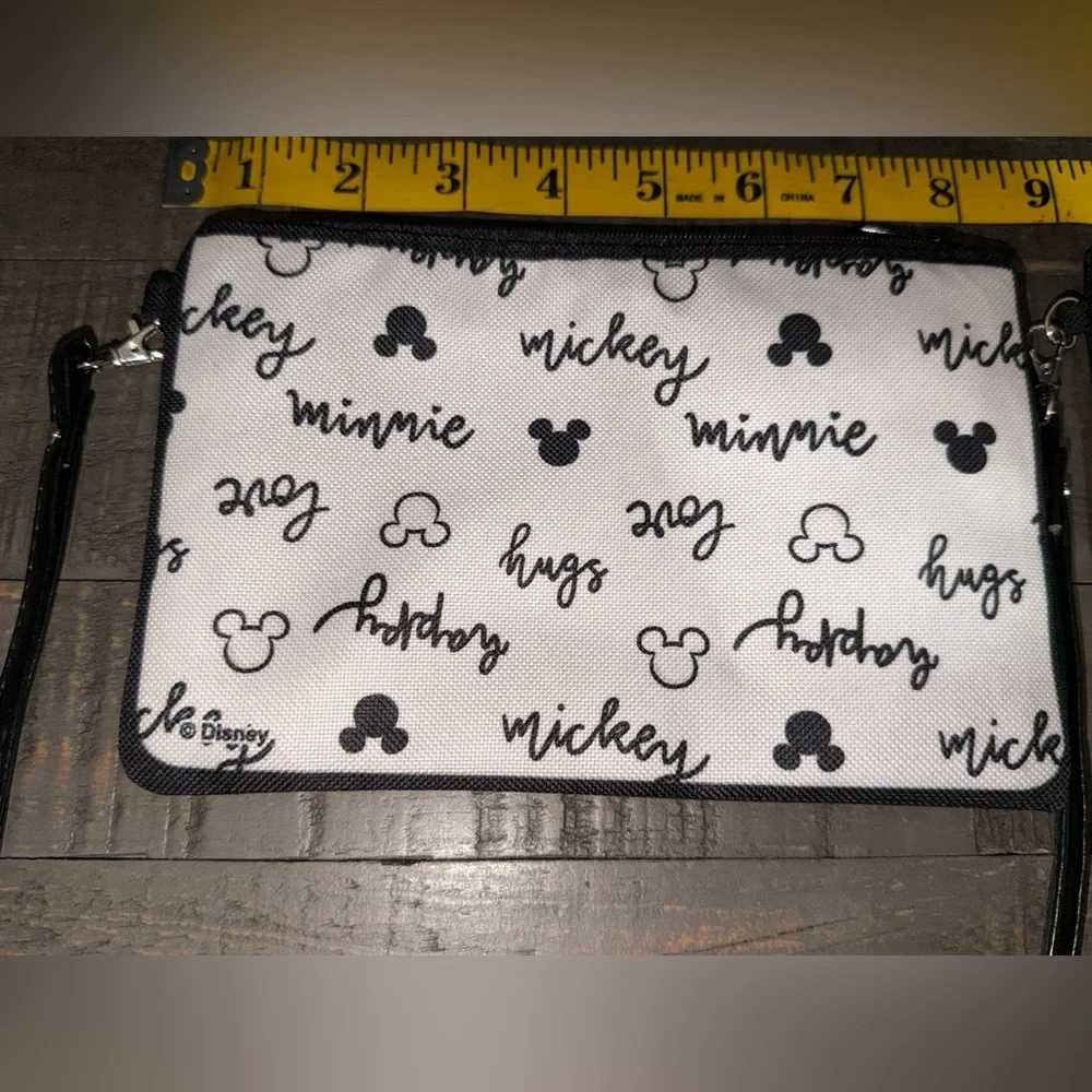 NWOT Buckle down Disney Mickey and Minnie Black and White makeup bags coin purse